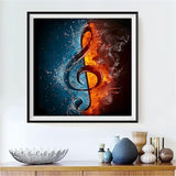 Musik 5d Diy Diamond Painting Diamant Malerei Set DP2544