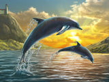 Delphin 5d Diy Diamond Painting Diamant Malerei Set DS55151083