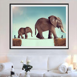 Elefant 5d Diy Diamond Painting Diamant Malerei Set DS57503255