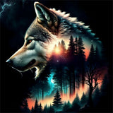 Wolf 5d Diy Diamond Painting Diamant Malerei Set FL2006