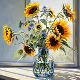 Sonnenblume 5d Diy Diamond Painting Diamant Malerei Set FL2020