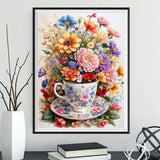 Blume 5d Diy Diamond Painting Diamant Malerei Set FL2151