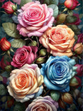 Blume 5d Diy Diamond Painting Diamant Malerei Set FL2161