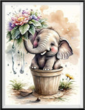 Elefant 5d Diy Diamond Painting Diamant Malerei Set FL2298
