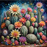 Kaktu 5d Diy Diamond Painting Diamant Malerei Set FL3021