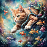 Katze Tiger 5d Diamond Painting /Diamant Malerei Set FL3153