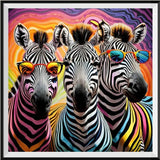 Zebra 5d Diy Diamond Painting Diamant Malerei Set FL3305