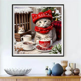 Katze 5d Diamond Painting /Diamant Malerei Set FL4008