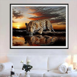 Leopard 5d Diy Diamond Painting Diamant Malerei Set FL4489