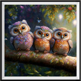 Eule 5d Diy Diamond Painting Diamant Malerei Set FL6959