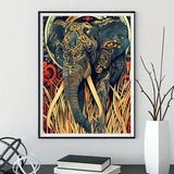 Elefant 5d Diy Diamond Painting Diamant Malerei Set FL8148
