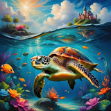 Schildkröte 5d Diy Diamond Painting Diamant Malerei Set FL8789