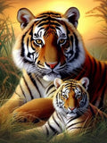 Tiger 5d Diy Diamond Painting Diamant Malerei Set MJ1271