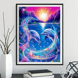 Delphin 5d Diy Diamond Painting Diamant Malerei Set MJ1758