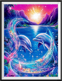 Delphin 5d Diy Diamond Painting Diamant Malerei Set MJ1758