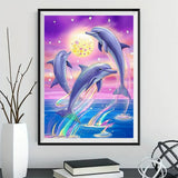 Delphin 5d Diy Diamond Painting Diamant Malerei Set MJ1761