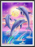 Delphin 5d Diy Diamond Painting Diamant Malerei Set MJ1761