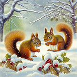 Eichhörnchen 5d Diy Diamond Painting Diamant Malerei Set MJ1860