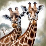 Giraffe 5d Diy Diamond Painting Diamant Malerei Set MJ2211