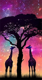 Giraffe 5d Diy Diamond Painting Diamant Malerei Set MJ2220