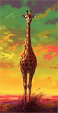 Giraffe 5d Diy Diamond Painting Diamant Malerei Set MJ2226