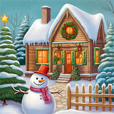 Weihnachten 5d Diy Diamond Painting Diamant Malerei Set MJ2390