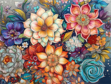 Blume 5d Diy Diamond Painting Diamant Malerei Set MJ2621