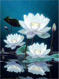 Lotus 5d Diy Diamond Painting Diamant Malerei Set MJ2638