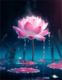 Lotus 5d Diy Diamond Painting Diamant Malerei Set MJ2654