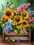 Sonnenblume 5d Diy Diamond Painting Diamant Malerei Set MJ2747