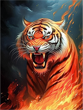 Tiger 5d Diy Diamond Painting Diamant Malerei Set MJ2795