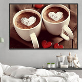 Kaffee 5d Diy Diamond Painting Diamant Malerei Set MJ2820