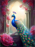 Pfau 5d Diy Diamond Painting Diamant Malerei Set MJ2823