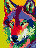 Wolf 5d Diy Diamond Painting Diamant Malerei Set MJ2828