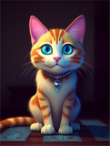 Katze 5d Diy Diamond Painting Diamant Malerei Set MJ2873