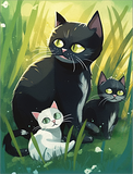Katze 5d Diy Diamond Painting Diamant Malerei Set MJ2875