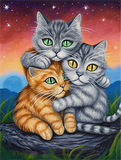 Katze 5d Diy Diamond Painting Diamant Malerei Set MJ2882