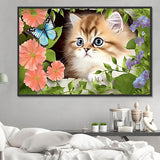 Katze 5d Diy Diamond Painting Diamant Malerei Set MJ2884