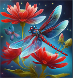 Libelle 5d Diy Diamond Painting Diamant Malerei Set MJ2891