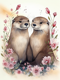 Otter 5d Diy Diamond Painting Diamant Malerei Set MJ2893