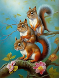 Eichhörnchen 5d Diy Diamond Painting Diamant Malerei Set MJ2900