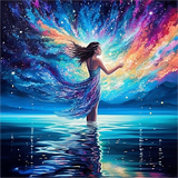 Frau 5d Diy Diamond Painting Diamant Malerei Set MJ3027