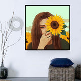 Frau 5d Diy Diamond Painting Diamant Malerei Set MJ3031