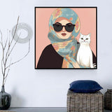Frau 5d Diy Diamond Painting Diamant Malerei Set MJ3032