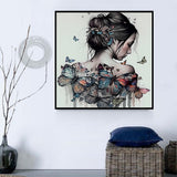 Frau 5d Diy Diamond Painting Diamant Malerei Set MJ3034
