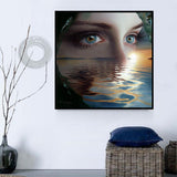 Frau 5d Diy Diamond Painting Diamant Malerei Set MJ3042