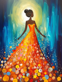 Frau 5d Diy Diamond Painting Diamant Malerei Set MJ3058