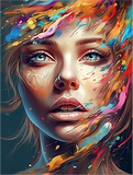 Frau 5d Diy Diamond Painting Diamant Malerei Set MJ3062