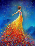 Frau 5d Diy Diamond Painting Diamant Malerei Set MJ3077