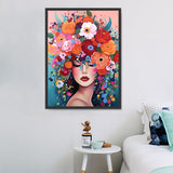 Frau 5d Diy Diamond Painting Diamant Malerei Set MJ3078